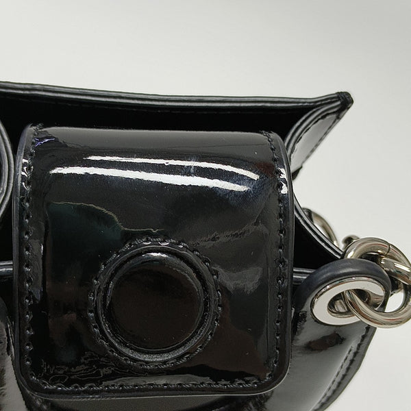 Leather Shoulder Bag Black