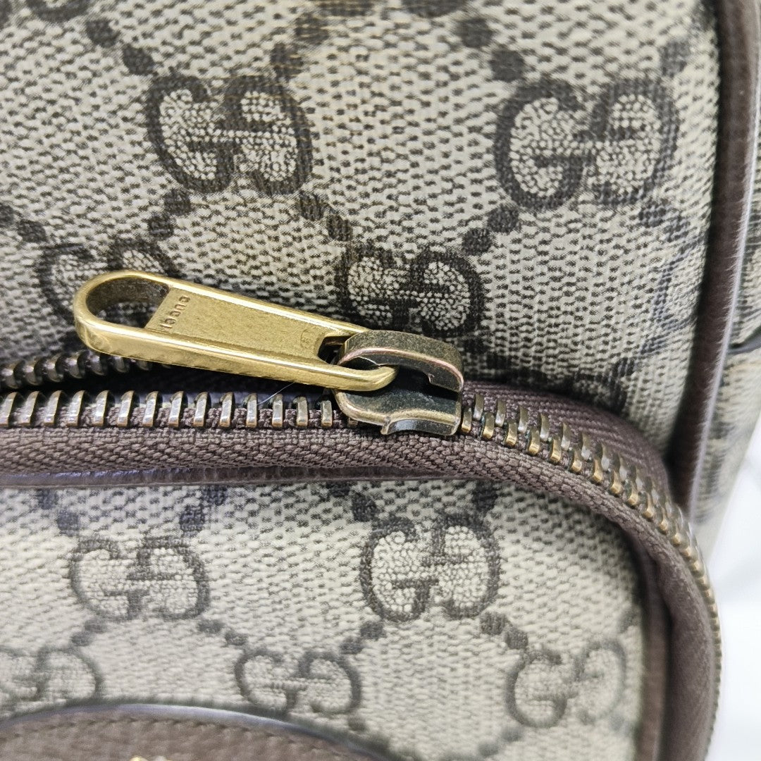 Neo Vintage Mini Monogram Coated Canvas Brown