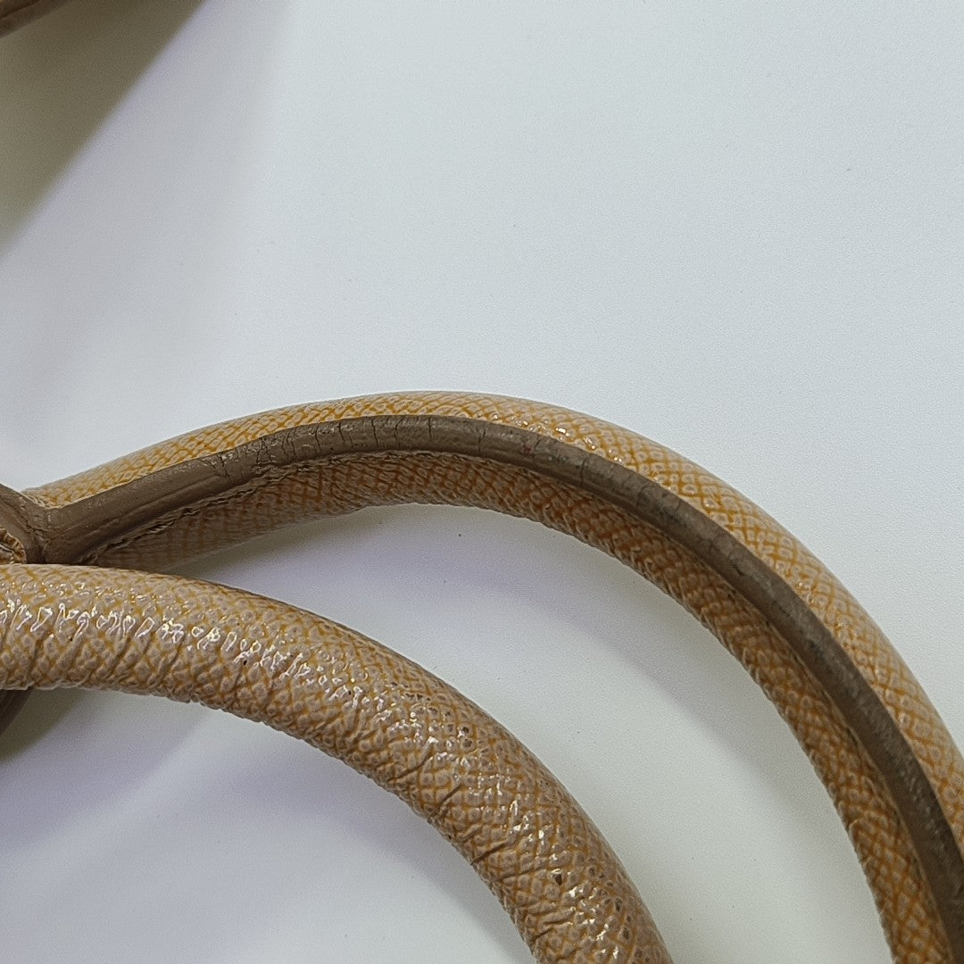 Calfskin Shoulder Bag Brown