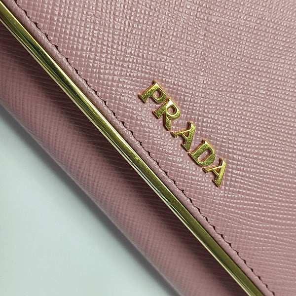 Saffiano Calfskin Wallet Pink
