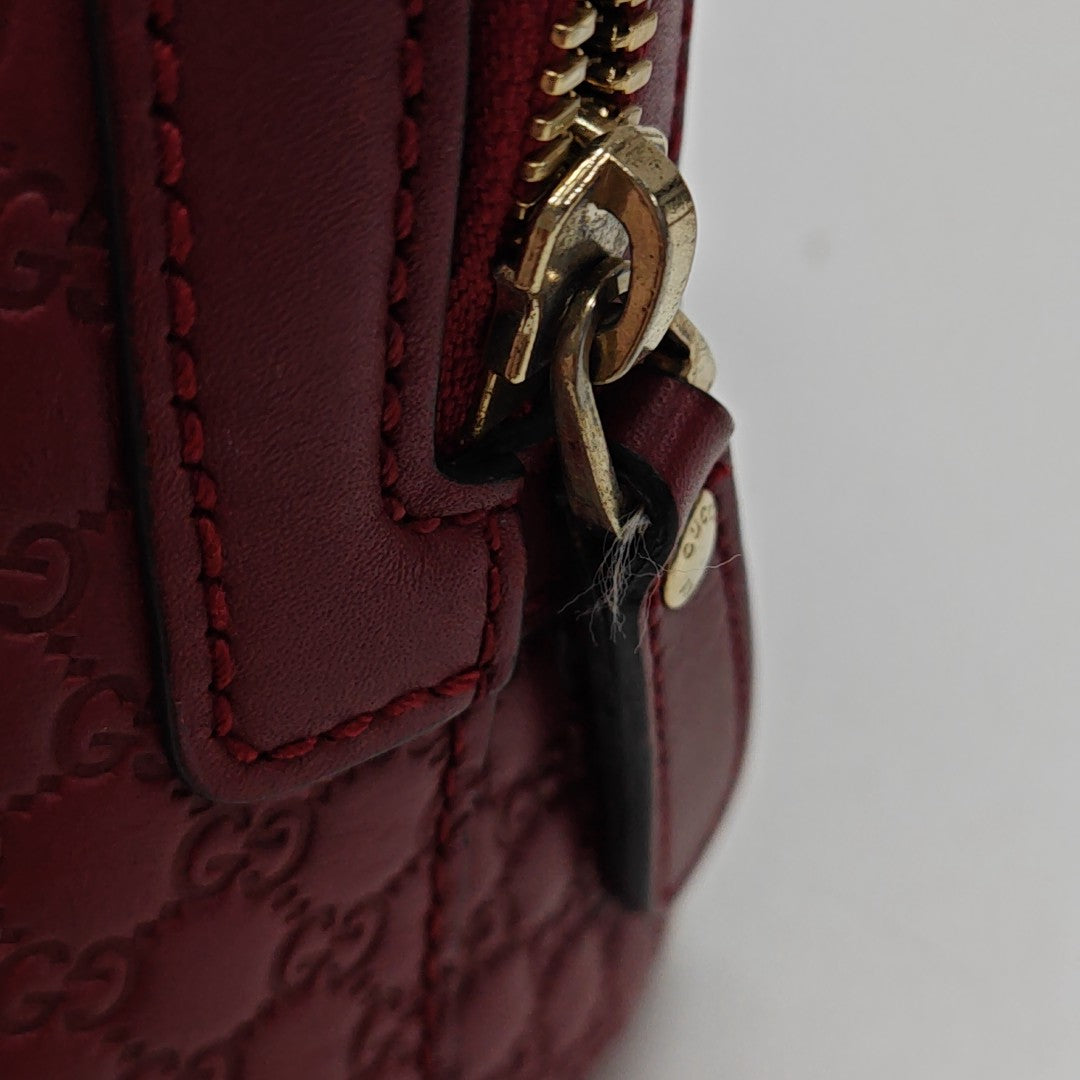 Microguccissima Monogram Calfskin Red