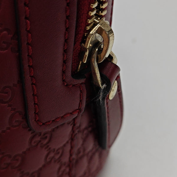 Microguccissima Monogram Calfskin Red