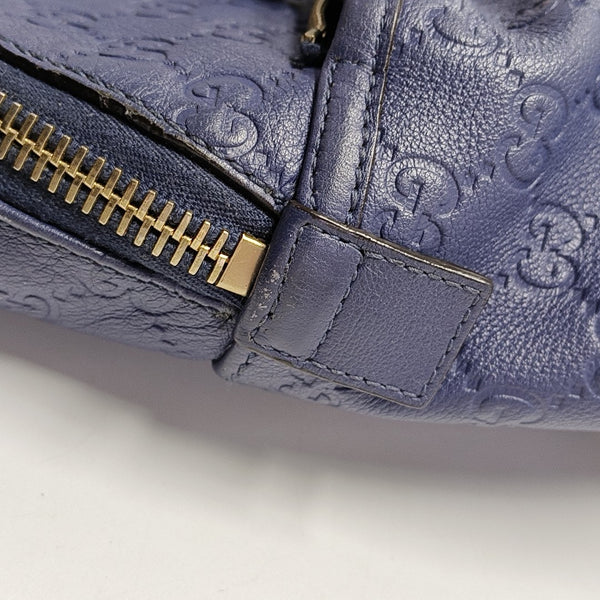 Signature Monogram Calfskin Blue