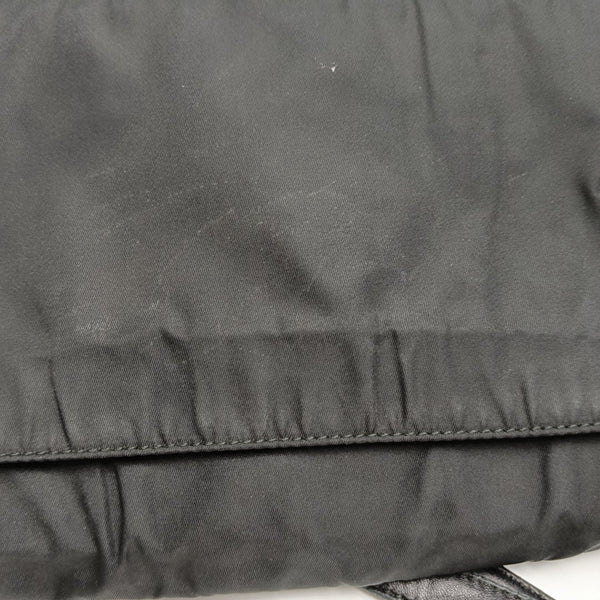 Nylon Shoulder Bag Black