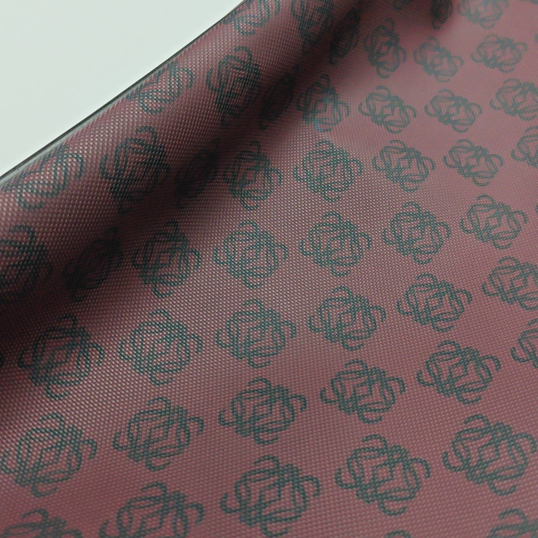Coated Canvas Shoulder Bag Red