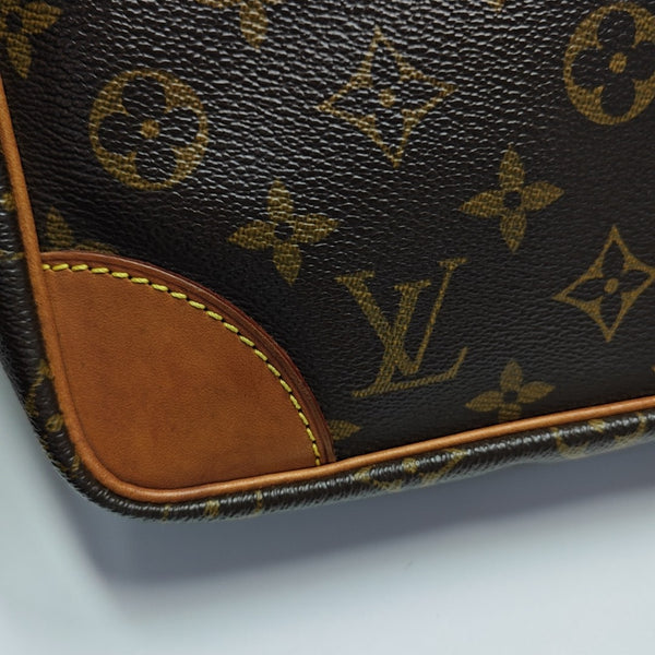 VINTAGE TROCADERO 30 Monogram Coated Canvas Brown