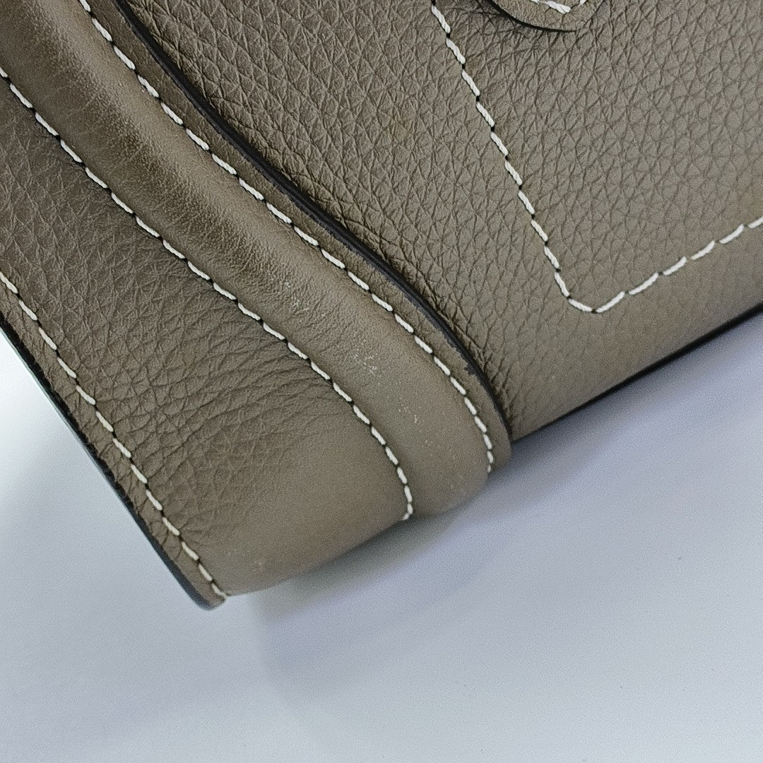 LUGGAGE Micro Calfskin Gray