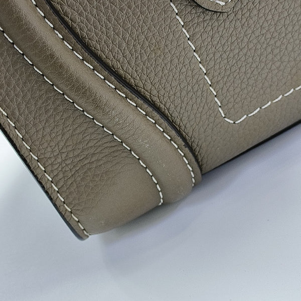 LUGGAGE Micro Calfskin Gray