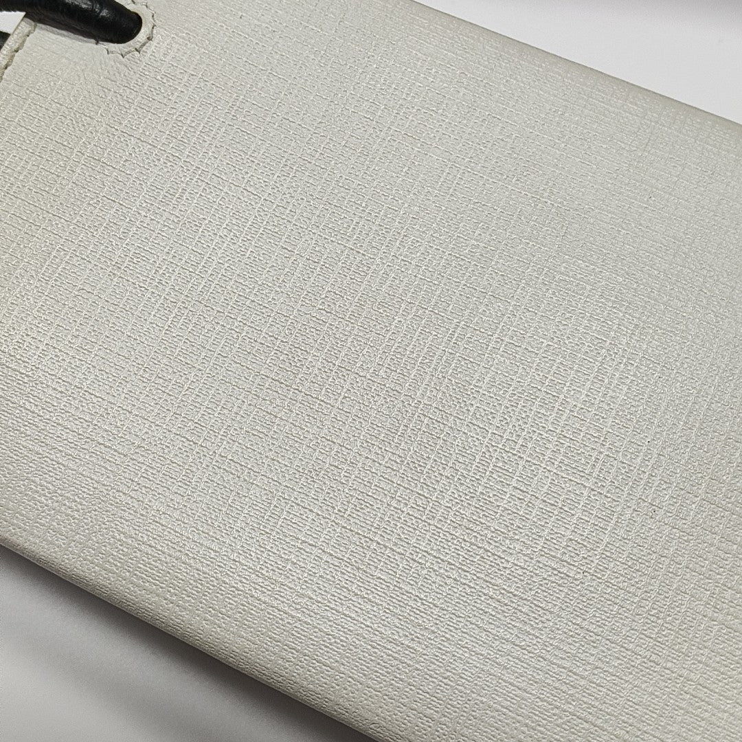 Shopping Bag Calfskin White