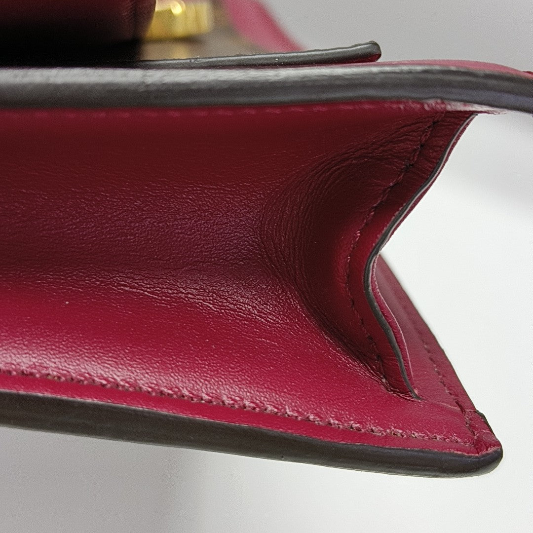 FLORE Monogram Coated Canvas Brown