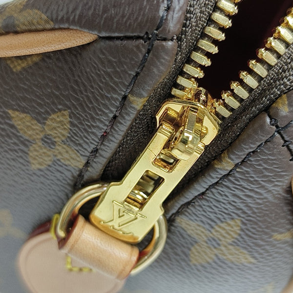 SPEEDY 20 Monogram Coated Canvas Brown