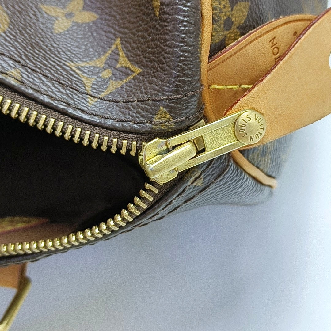 SPEEDY 30 Monogram Coated Canvas Brown