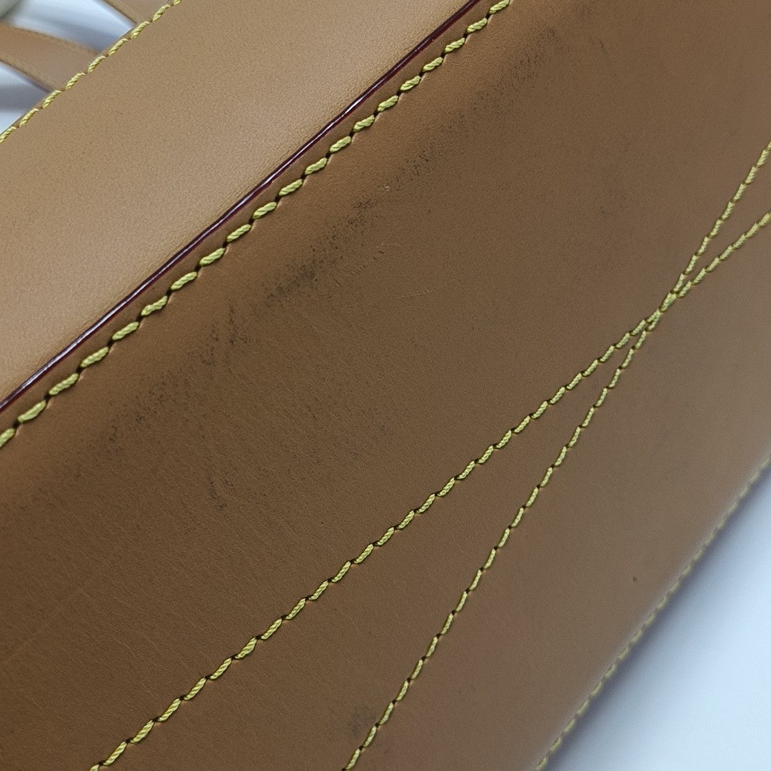 CABAS VOYAGE PM Monogram Coated Canvas Brown