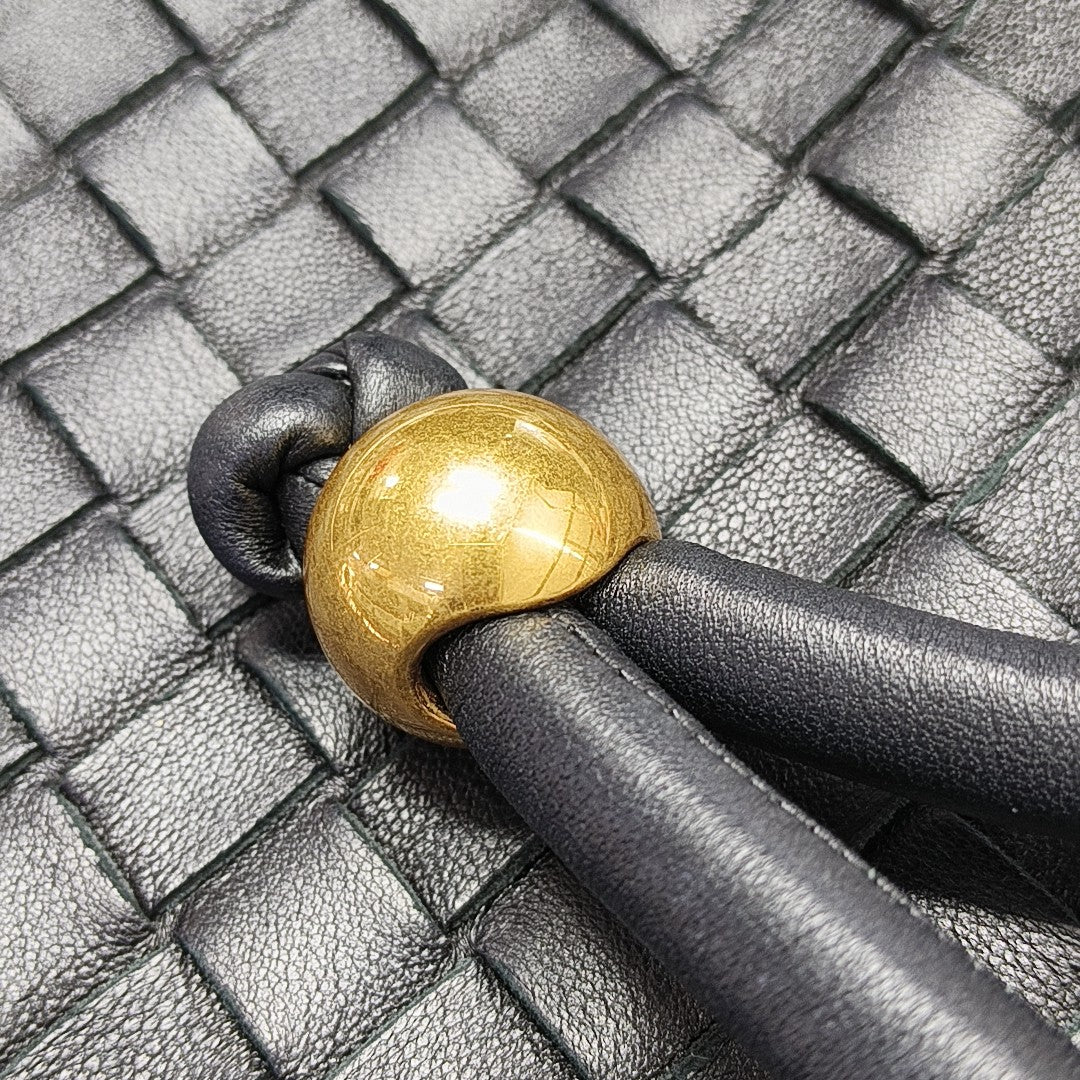 Lambskin Top Handle Bag Black