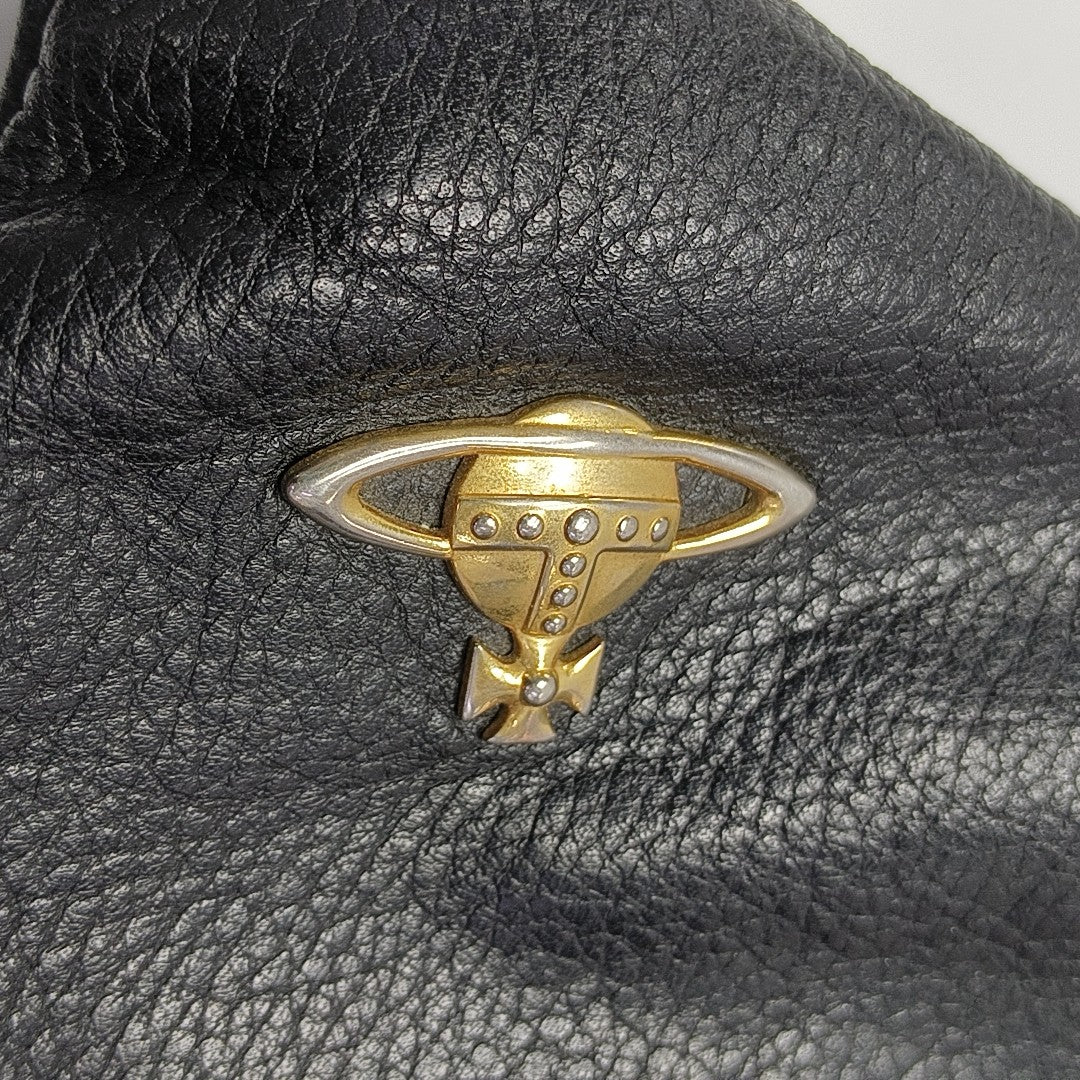 Calfskin Shoulder Bag Black
