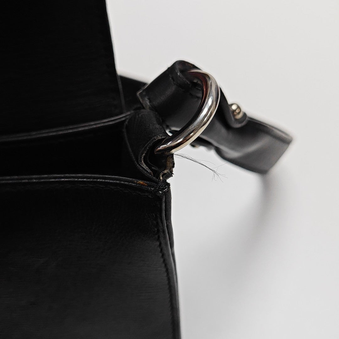 Calfskin Shoulder Bag Black