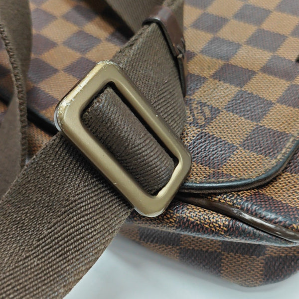 BROOKLYN Damier Ebene Coated Canvas Brown