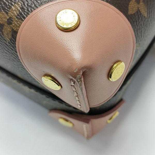 PETITE MALLE Monogram Coated Canvas Brown