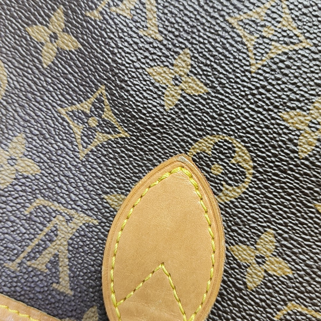 NEVERFULL MM Monogram Coated Canvas Brown