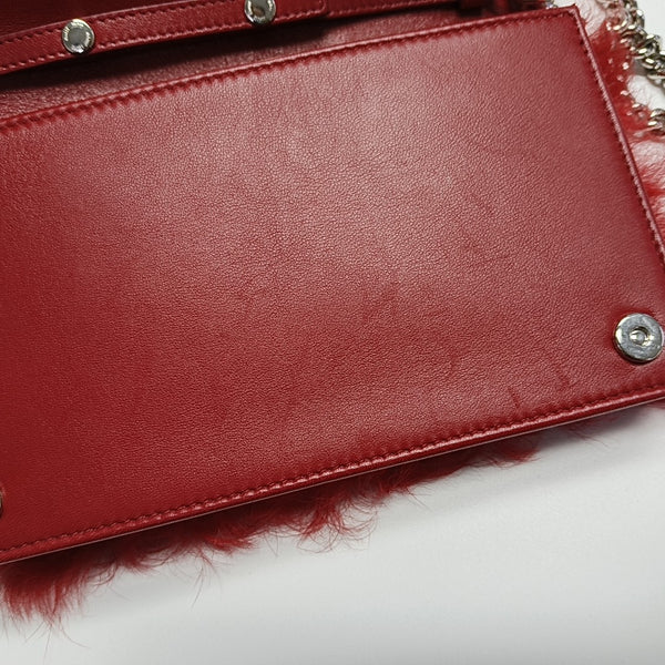 Fabric Shoulder Bag Red