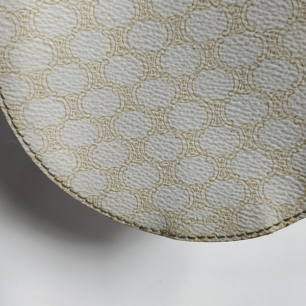 Coated Canvas Shoulder Bag White