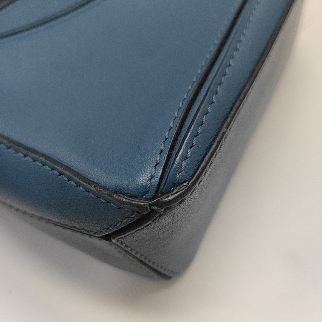 Puzzle Mini Calfskin Blue
