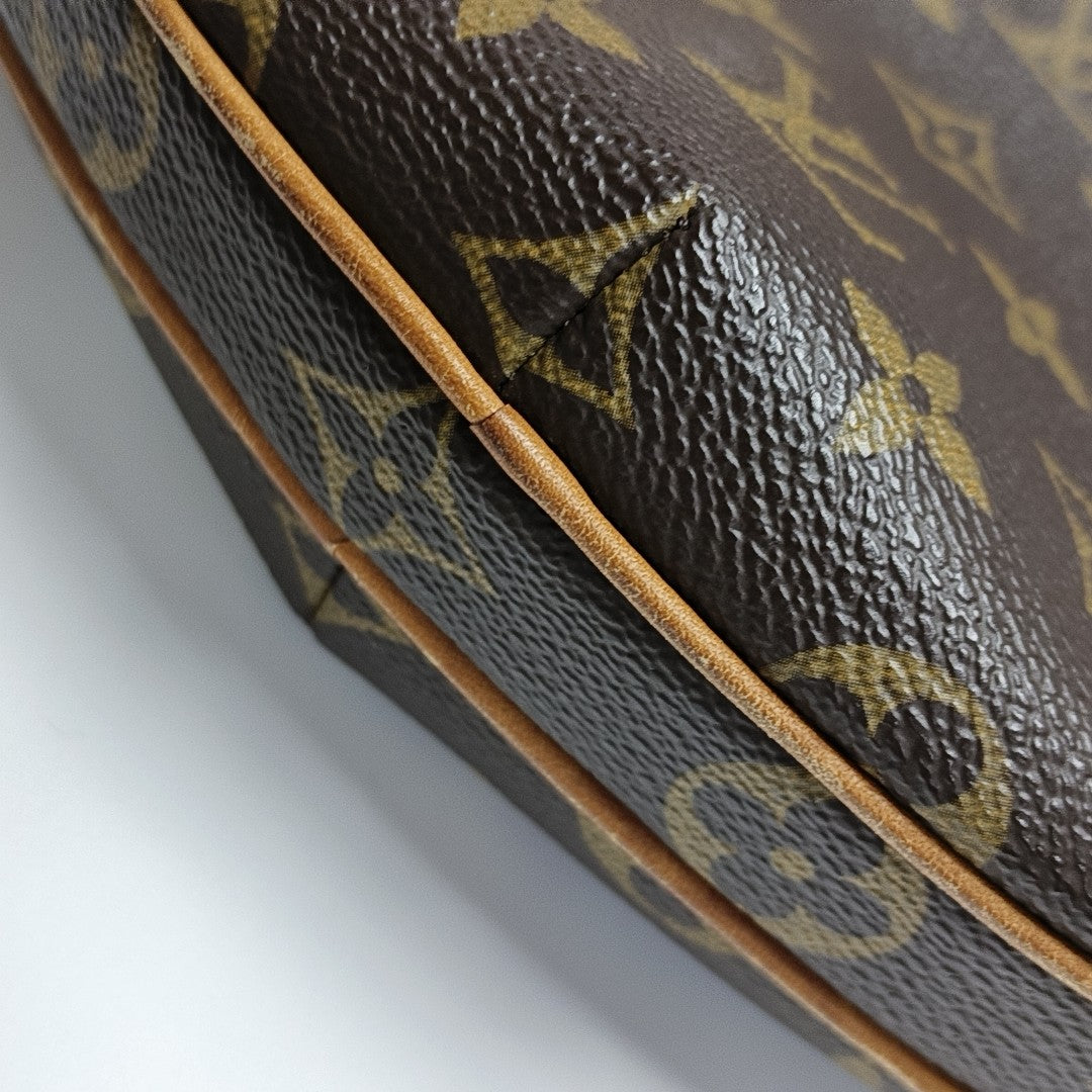 CROISSANT PM Monogram Coated Canvas Brown