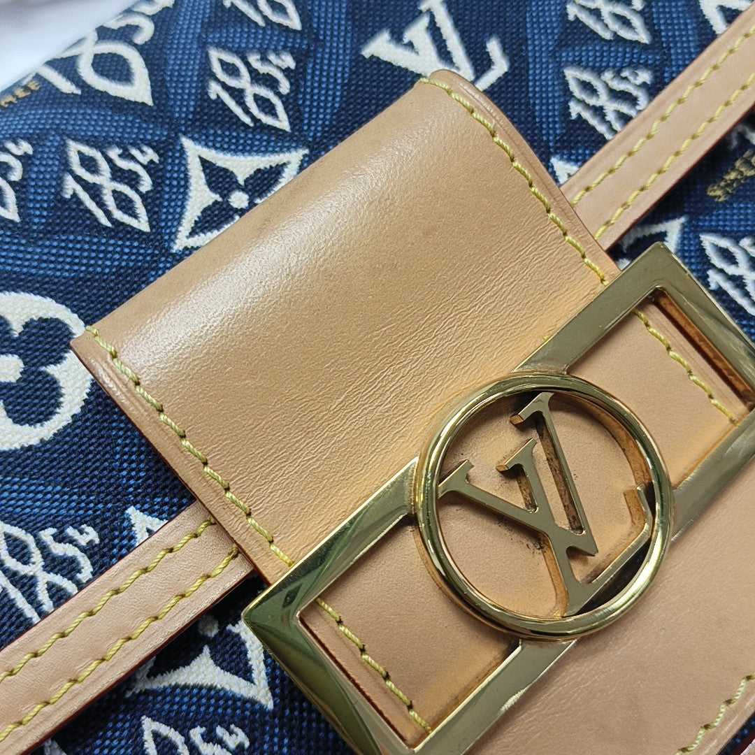 DAUPHINE Mini Monogram Fabric Blue