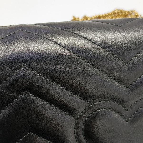 GG Marmont Mini Quilted Calfskin Black
