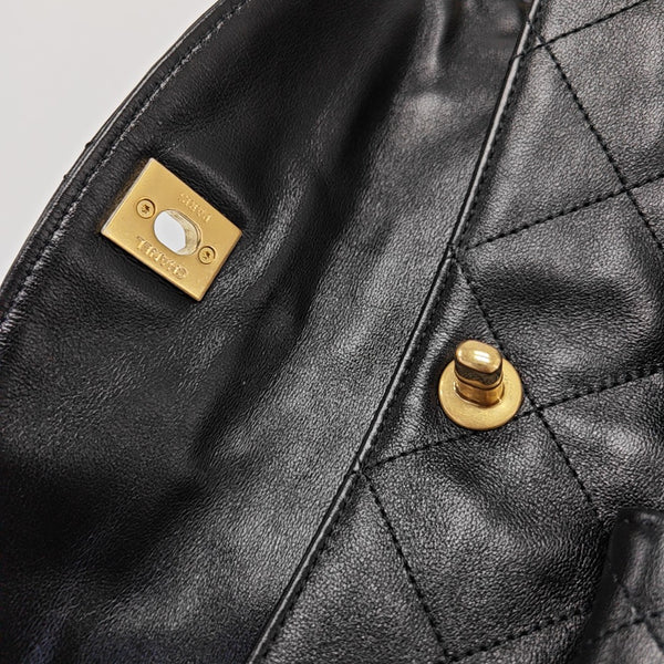 Suppletwins Quilted Calfskin Black