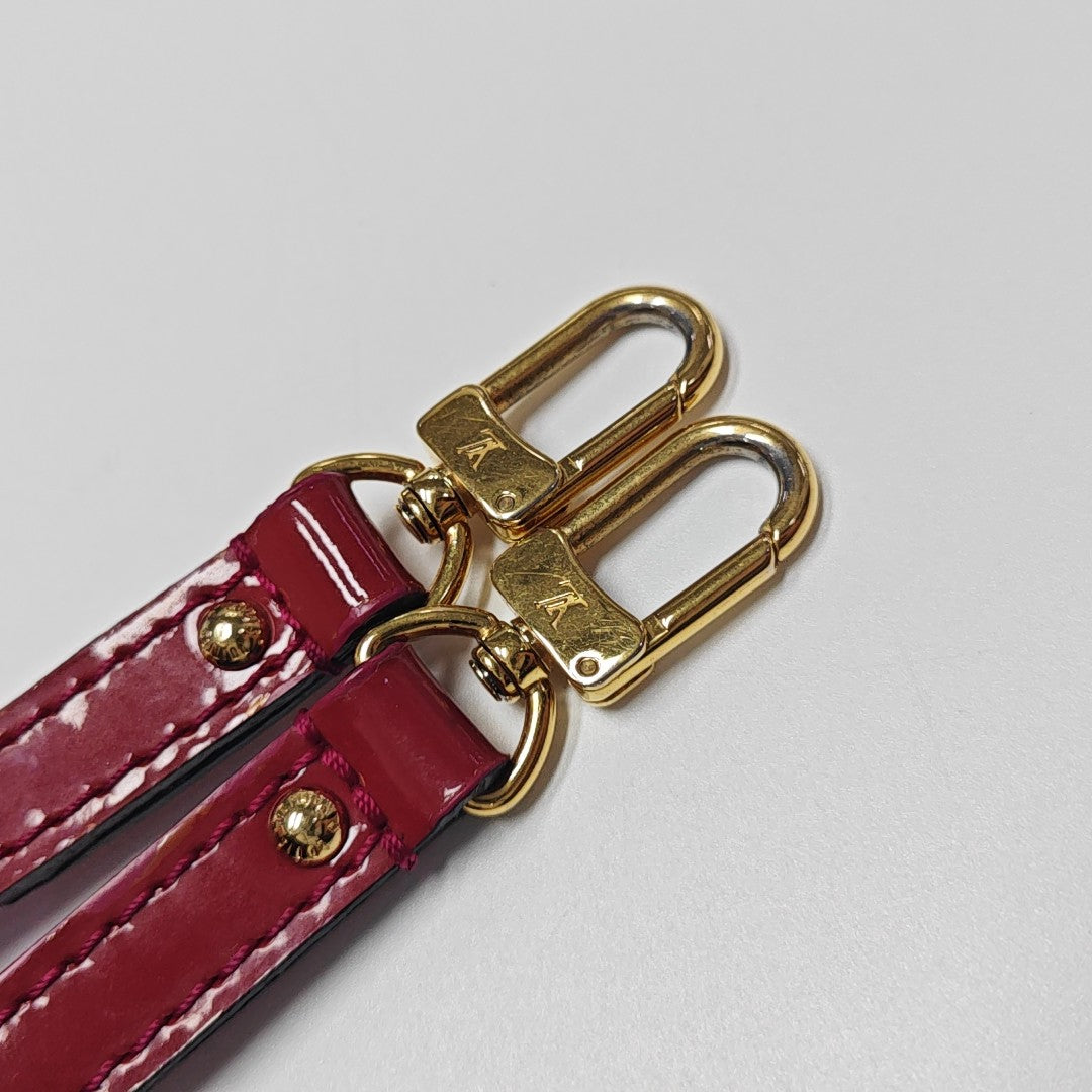 ALMA BB Monogram Patent Leather Red