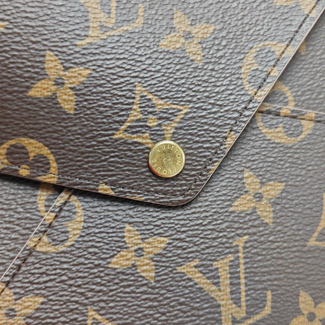 KIRIGAMI Monogram Coated Canvas Brown