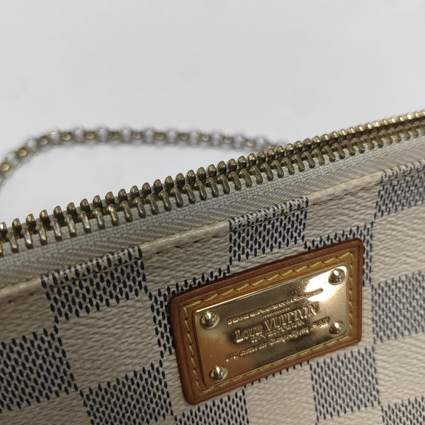 VINTAGE MILLA MM Damier Azur Coated Canvas White