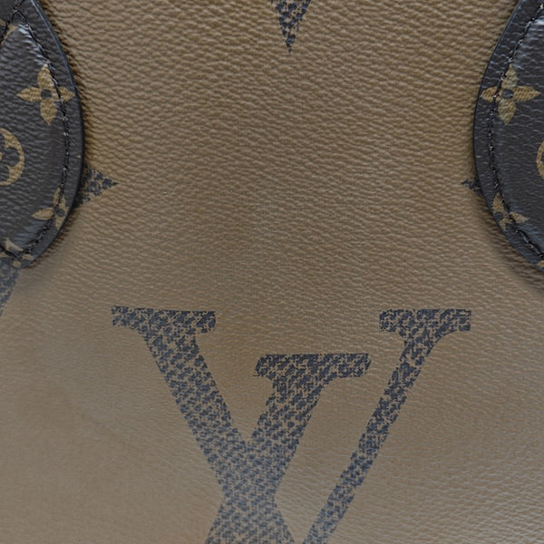 ONTHEGO MM Monogram Coated Canvas Brown