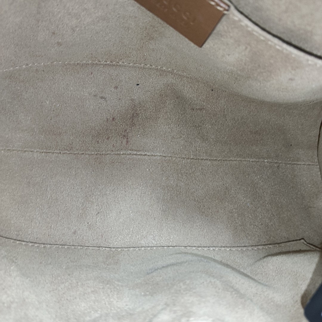 Padlock Small Monogram Coated Canvas Beige