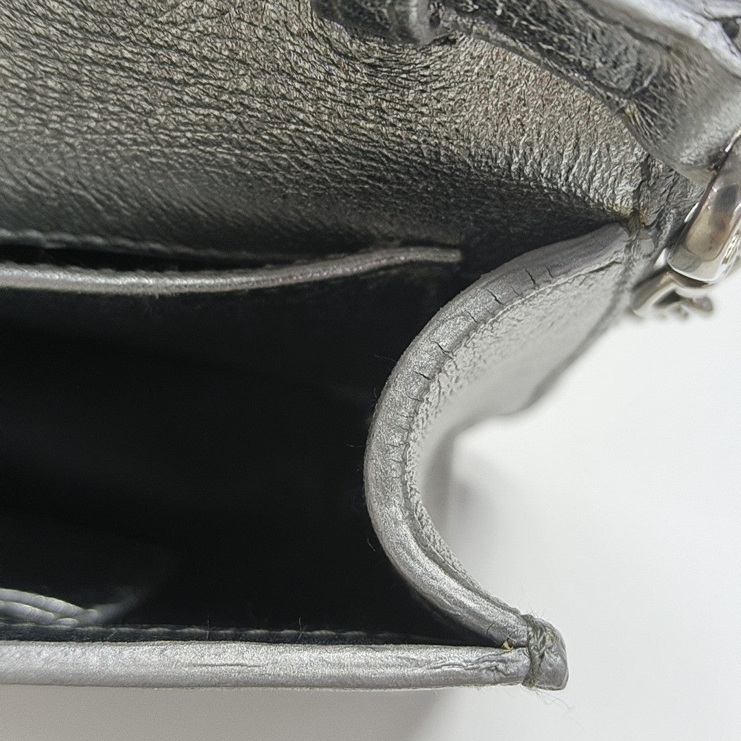 My Miu Quilted Lambskin Silver