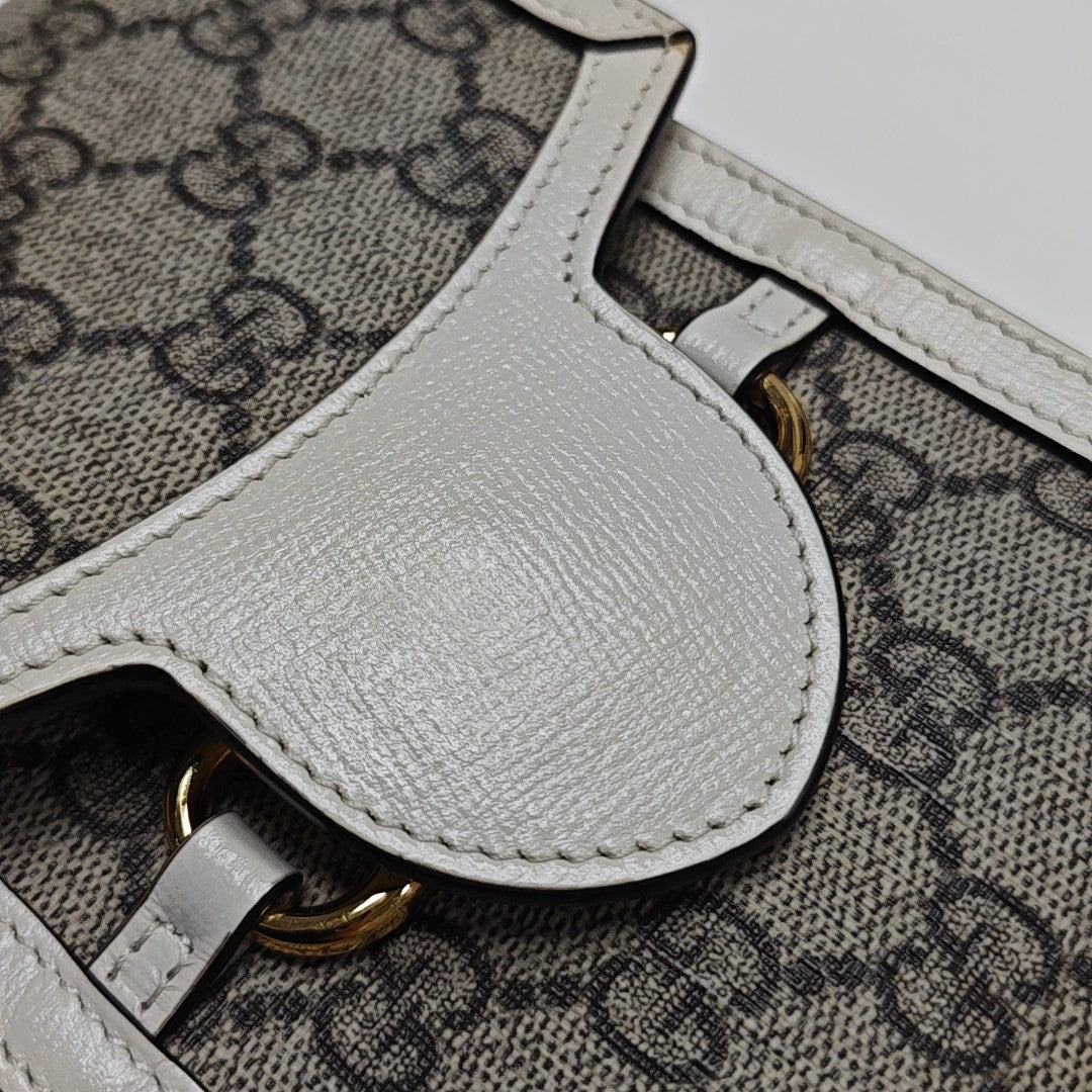 Horsebit 1955 Mini Coated Canvas Beige