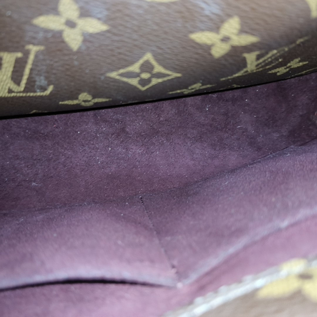 MONTAIGNE BB Monogram Coated Canvas Brown