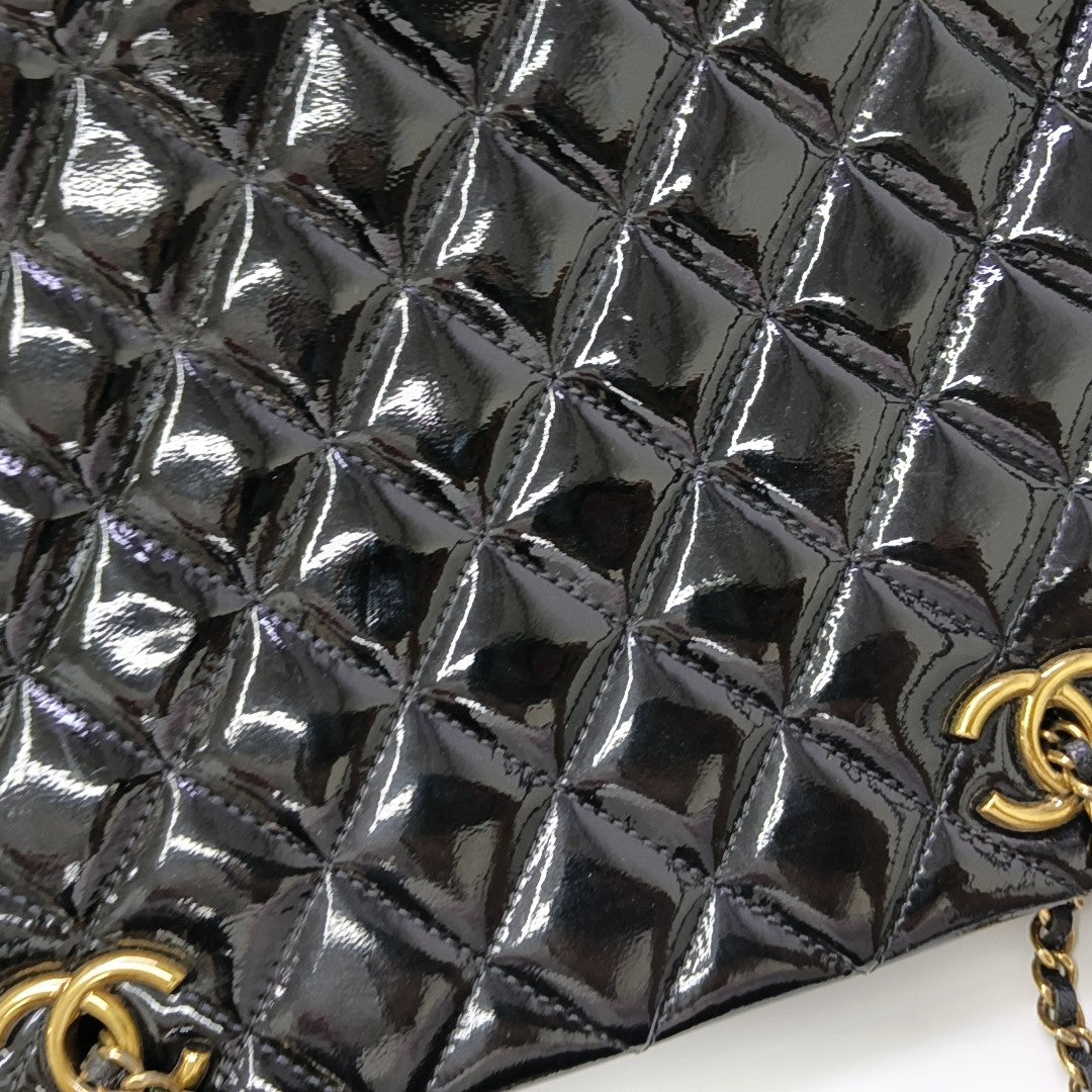 Quilted Calfskin Tote Bag Black