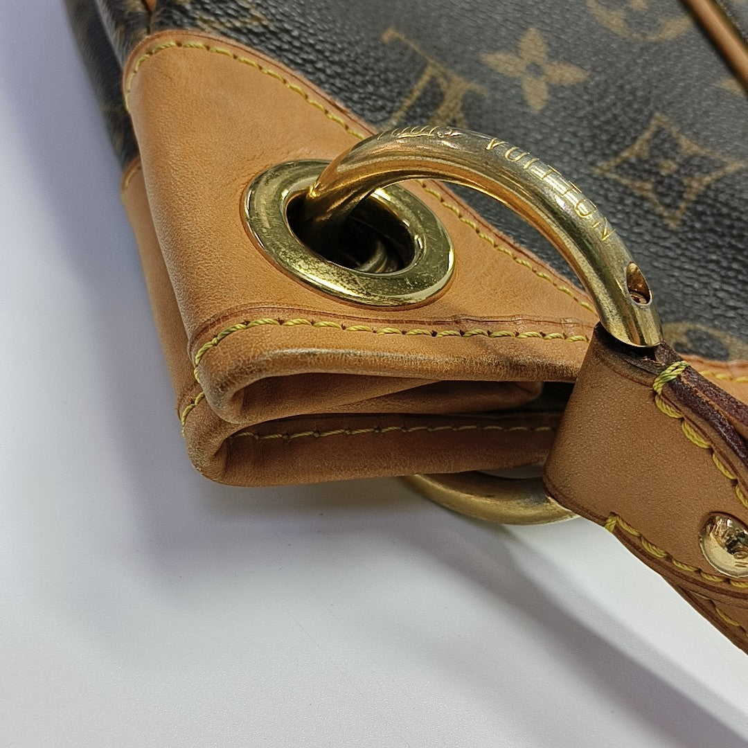 GALLIERA Monogram Coated Canvas Brown