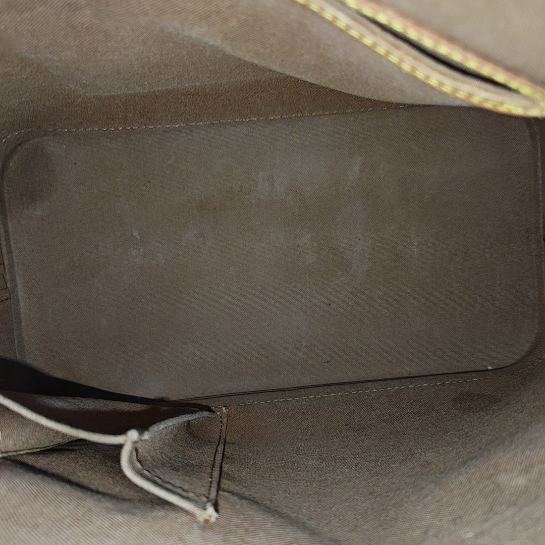ALMA PM Monogram Coated Canvas Brown