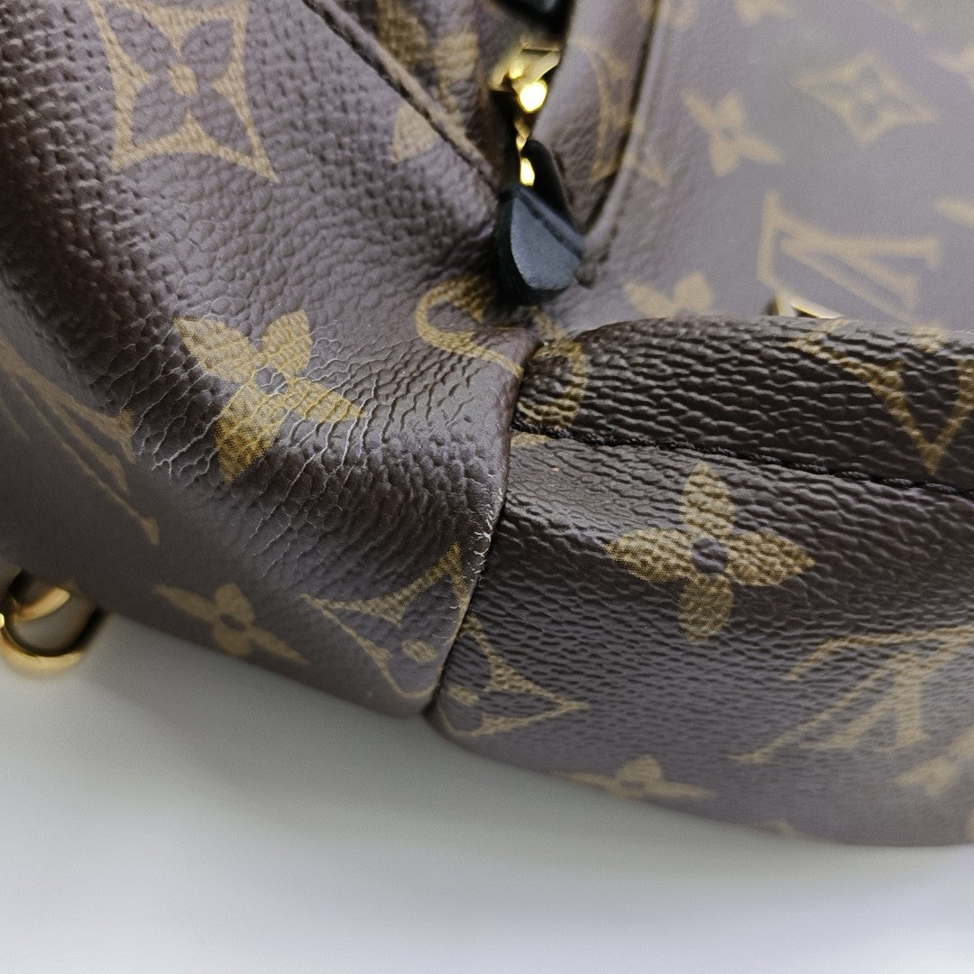PALM SPRINGS Mini Monogram Coated Canvas Brown