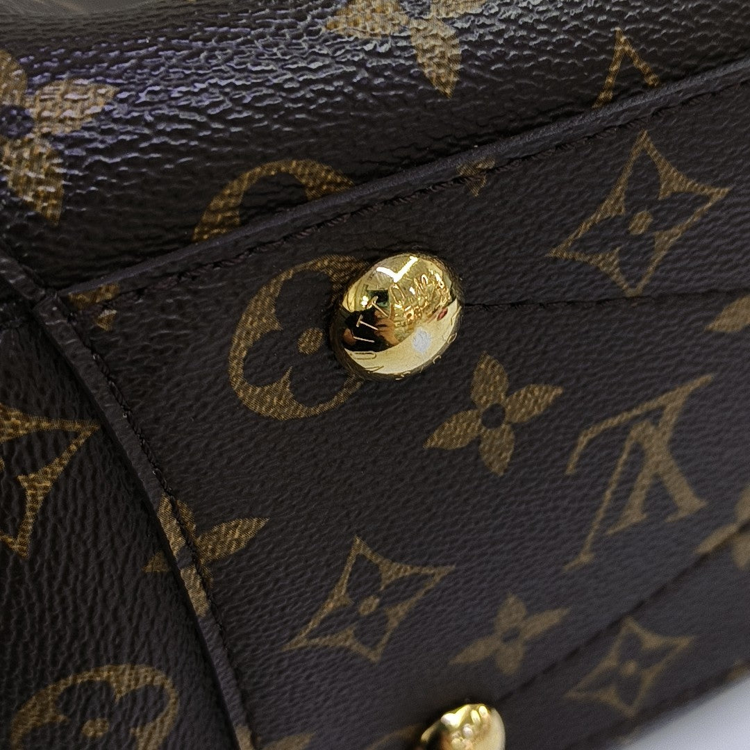 MONTAIGNE Monogram Coated Canvas Brown