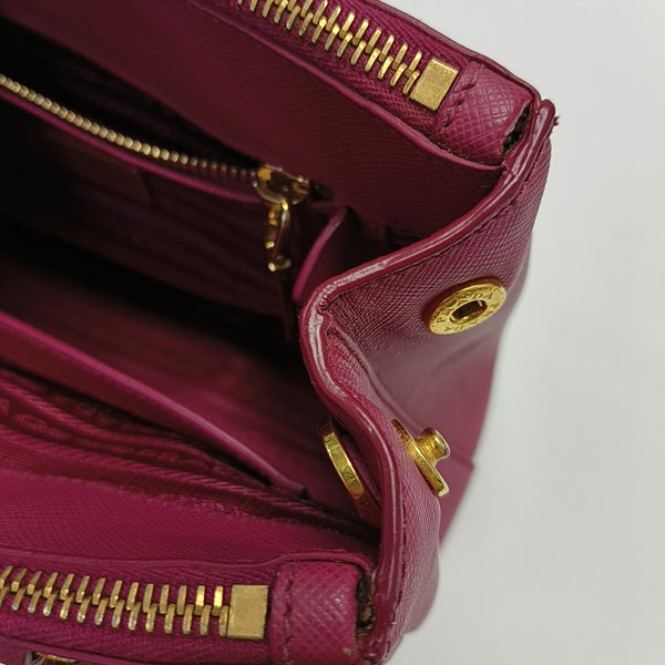Galleria Small Calfskin Red