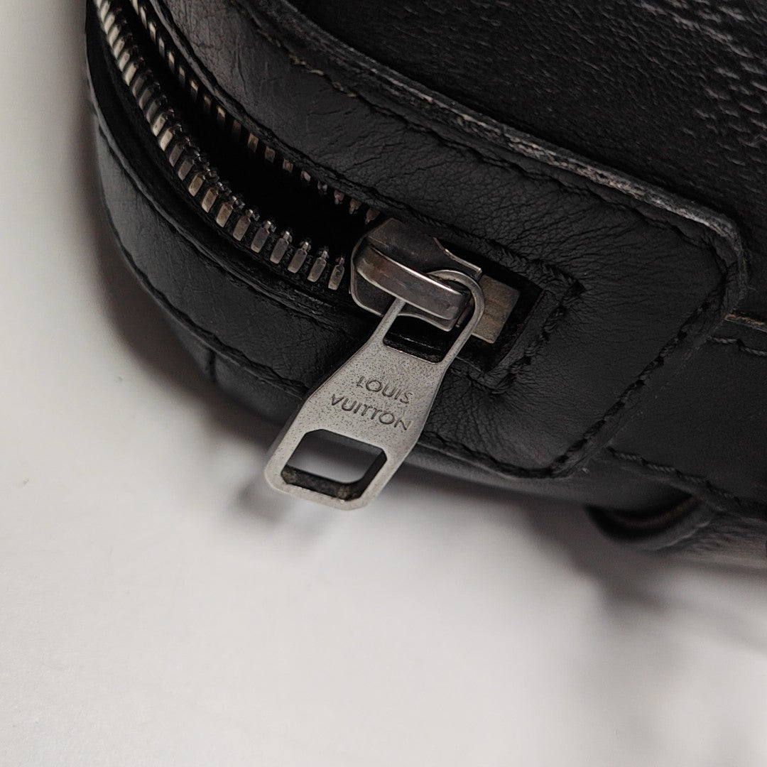 CALYPSO Damier Graphite Calfskin Black