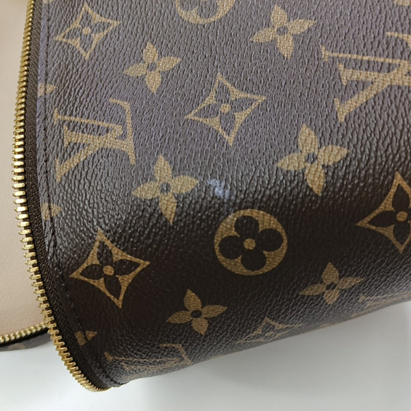 NICE BB Monogram Coated Canvas Brown
