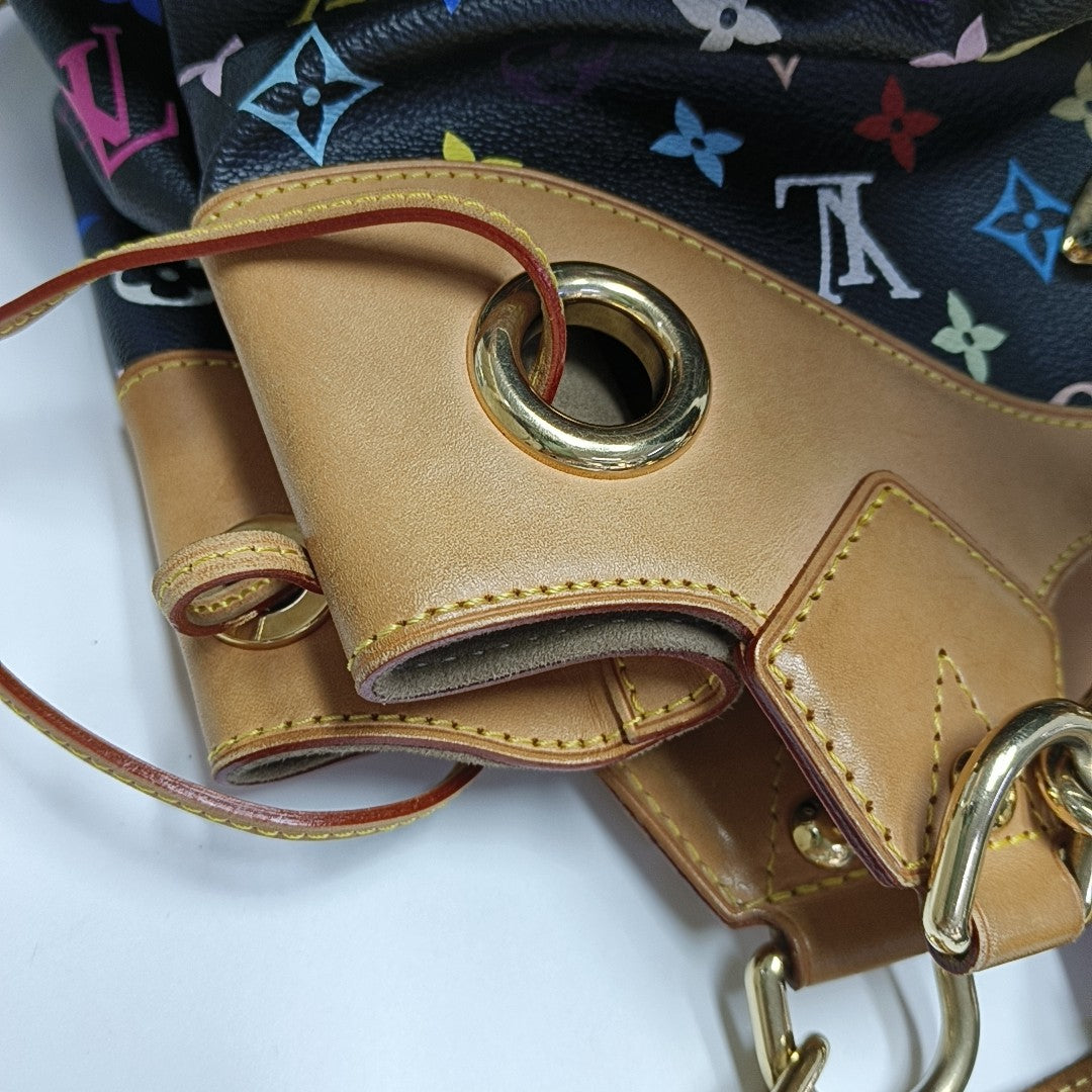 URSULA Monogram Coated Canvas Black