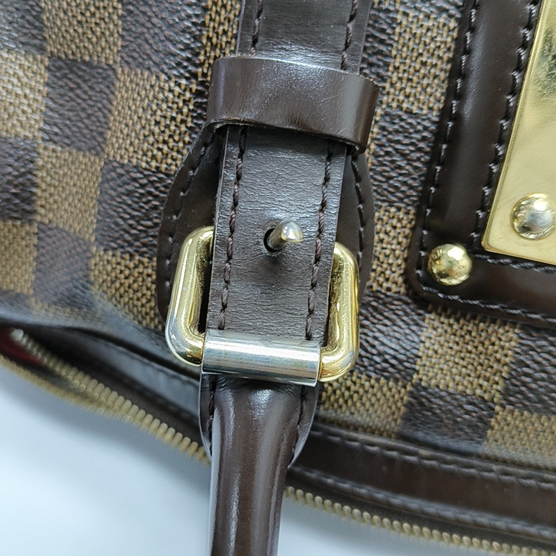 BERKELEY Damier Ebene Coated Canvas Brown