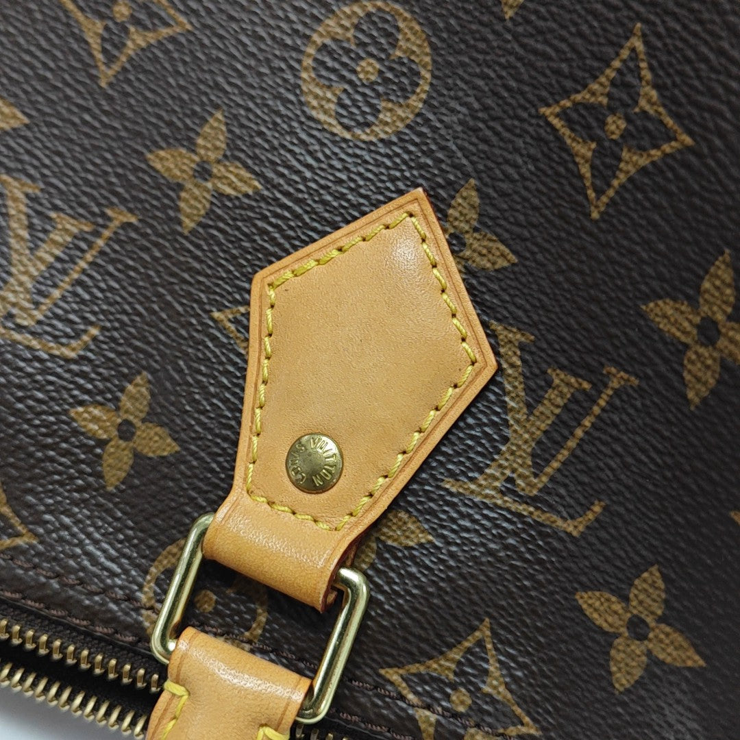 SPEEDY 25 Monogram Coated Canvas Brown