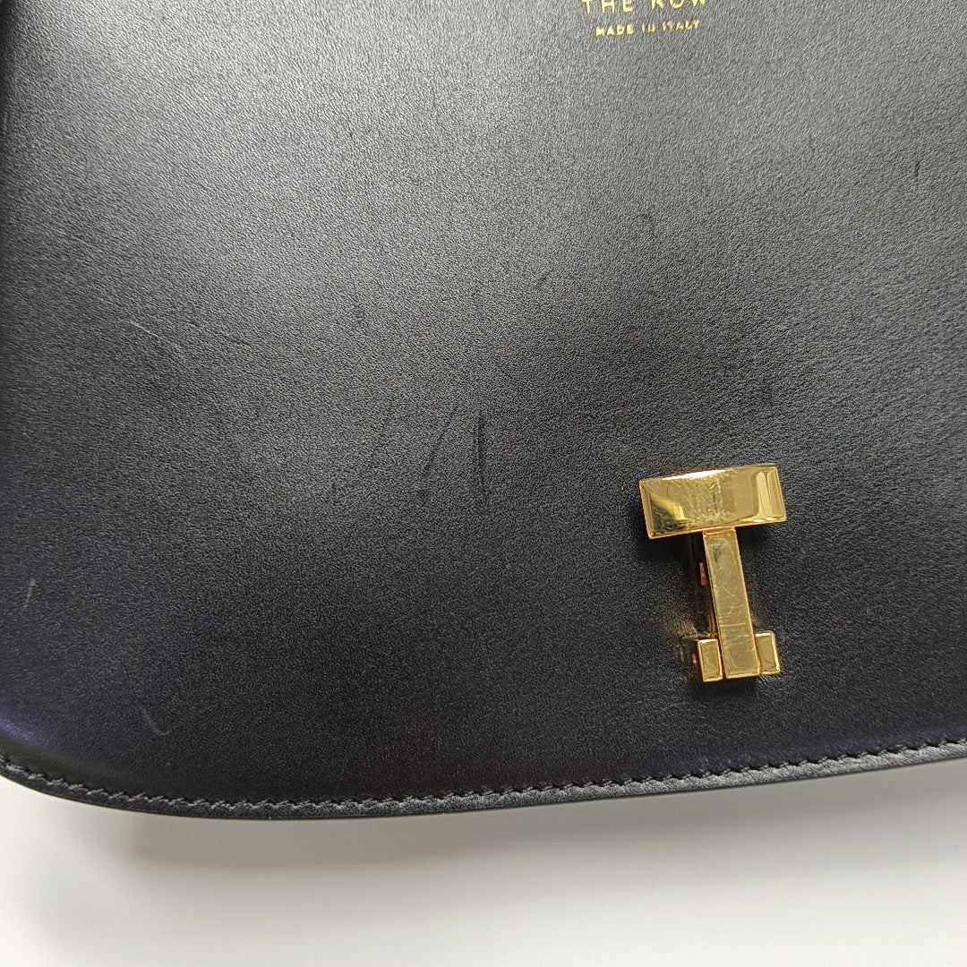 Calfskin Top Handle Bag Black